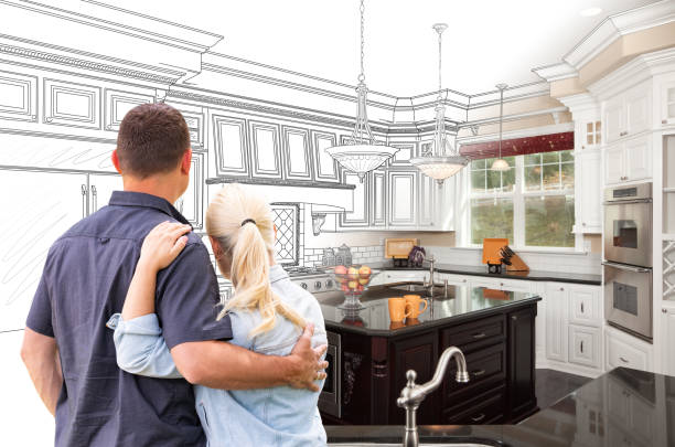 Custom kitchen cabinets installed in a Folsom home